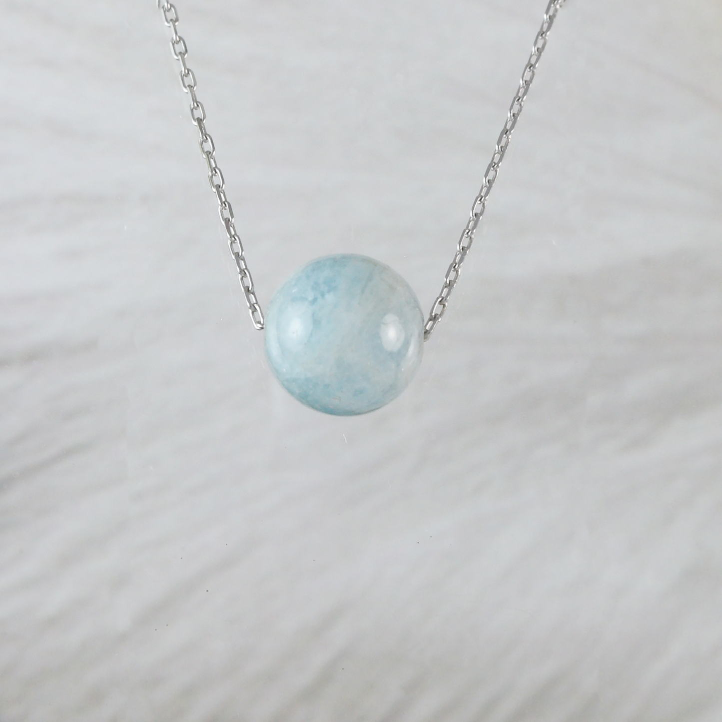 Beautiful Genuine Aquamarine Necklace - Hawaii Treasures Shop