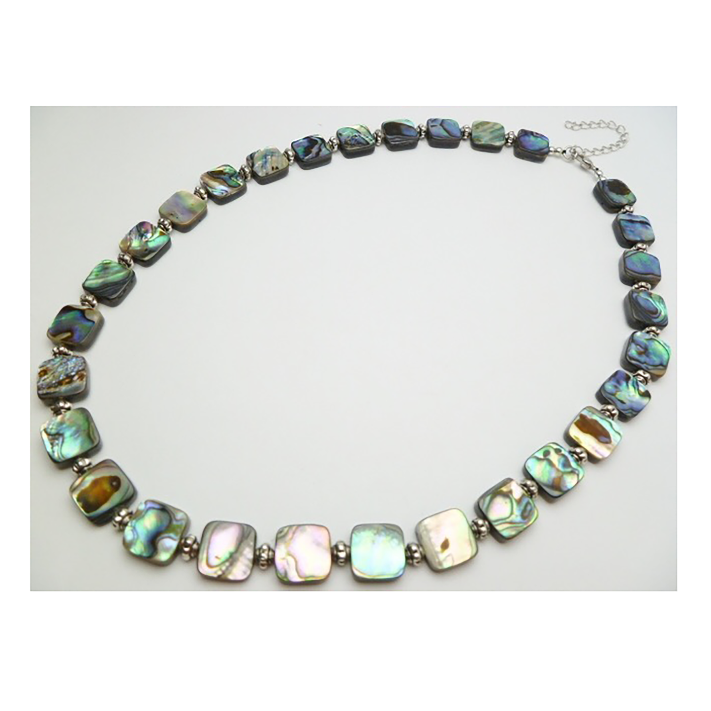 Gorgeous Hawaiian Genuine Paua Shell Necklace, Abalone Mother of Pearl Necklace, N9100 Paradise Treasures Jewelry