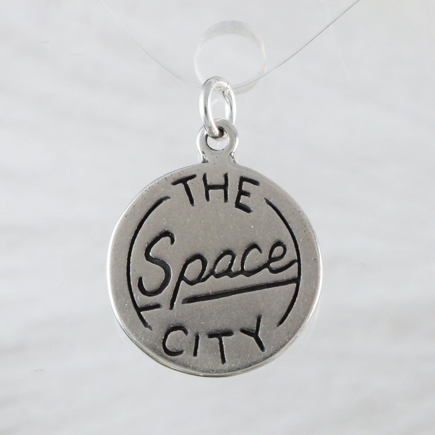 Texas Houston Pendant, Sterling Silver Houston Pendant, N9437 Birthday Mother Wife Mom Gift, Texan Jewelry