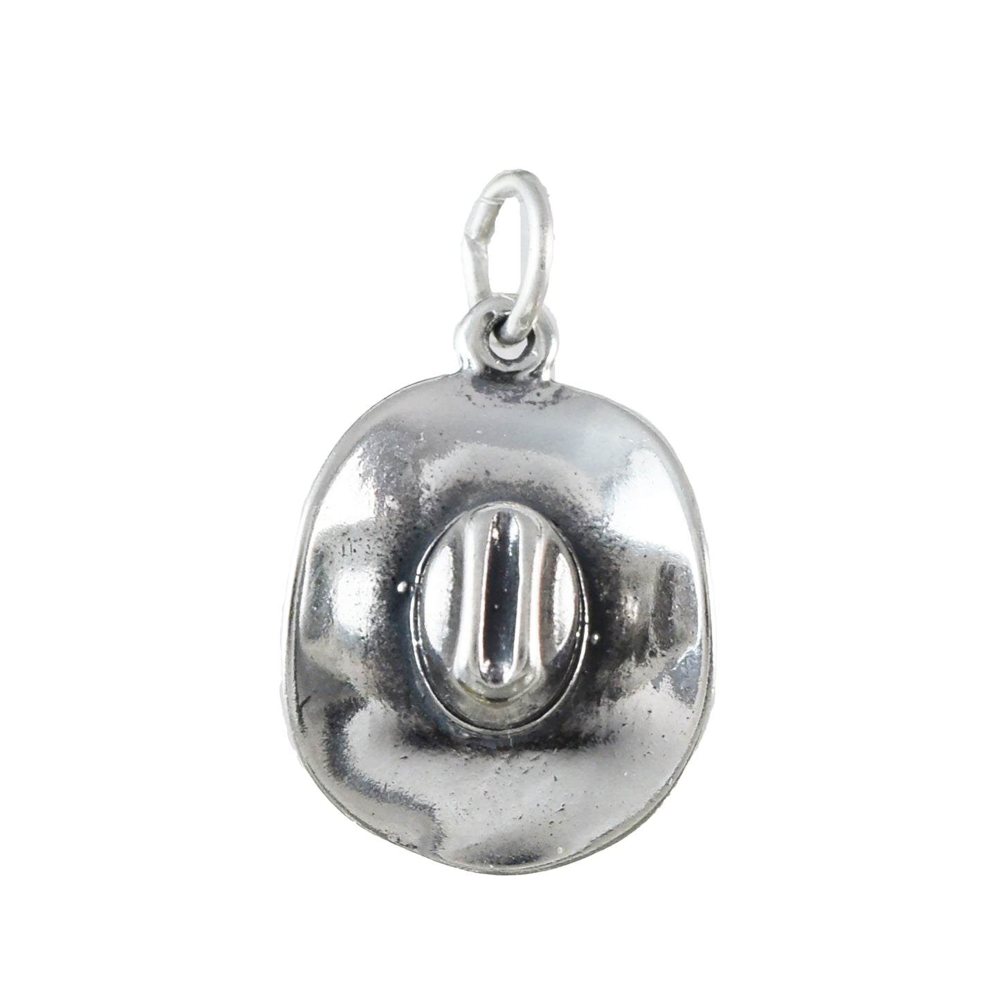 Texan 3D Cowboy Hat Pendant, Sterling Silver Cowboy Hat Charm Pendant, N9440 Birthday Mother Mom Gift