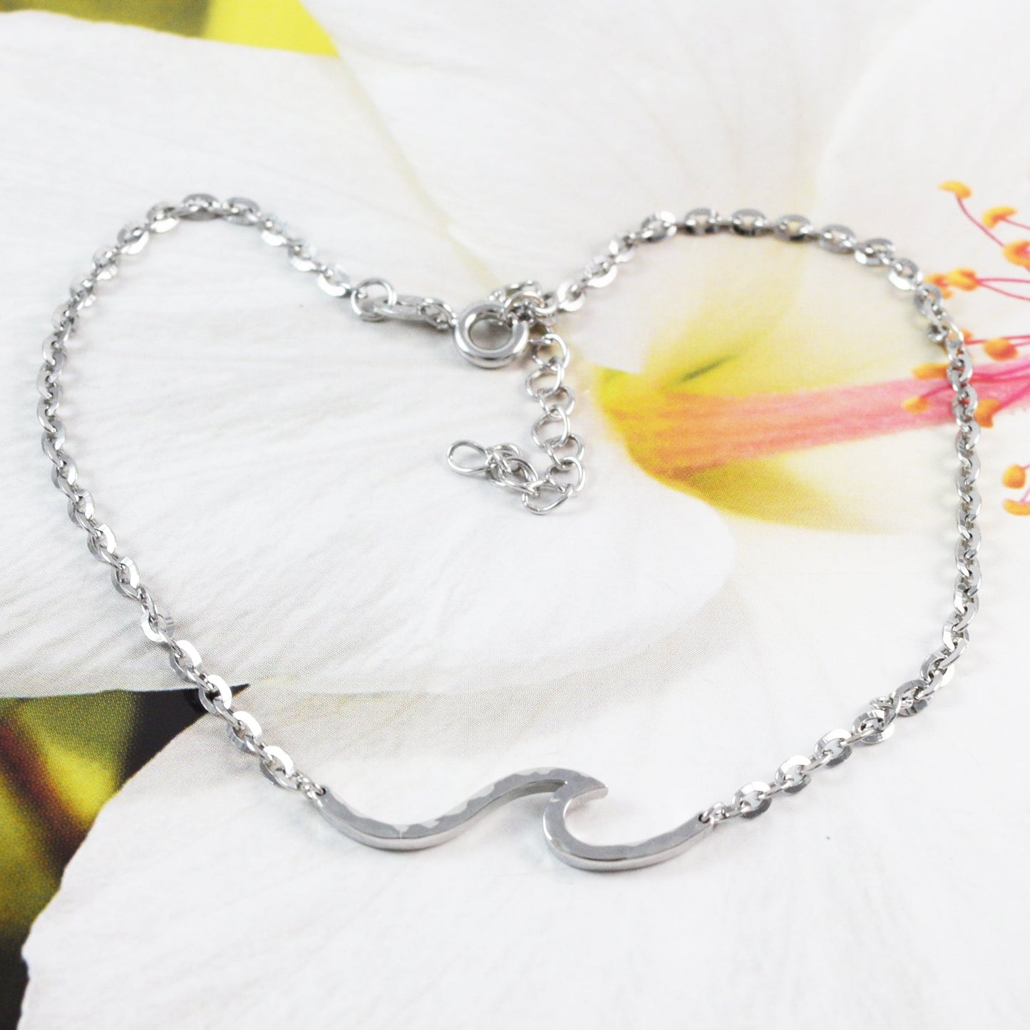 Hawaiian Ocean Wave Bracelet, Sterling Silver Ocean Wave Bracelet, B9468 Birthday Mother Gift