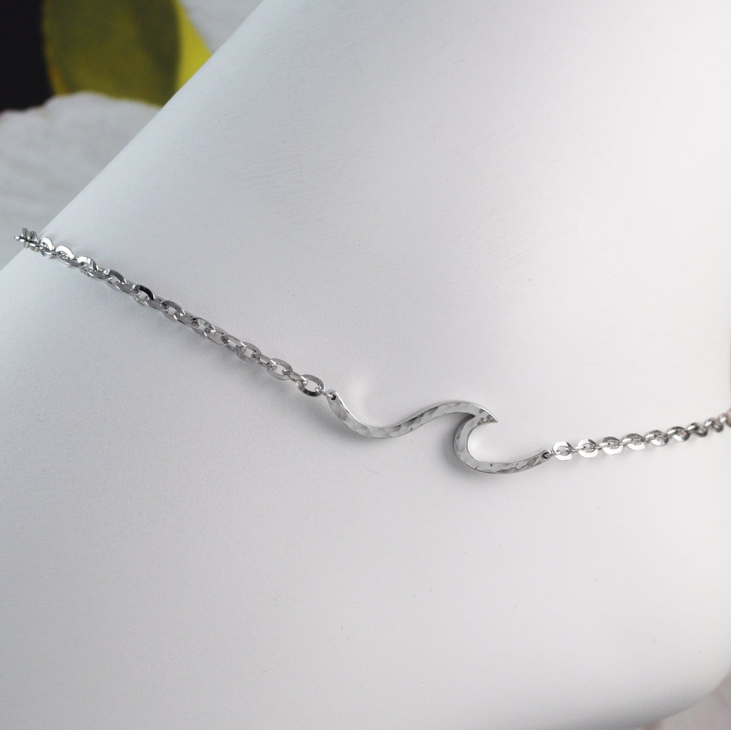 Hawaiian Ocean Wave Bracelet, Sterling Silver Ocean Wave Bracelet, B9468 Birthday Mother Gift