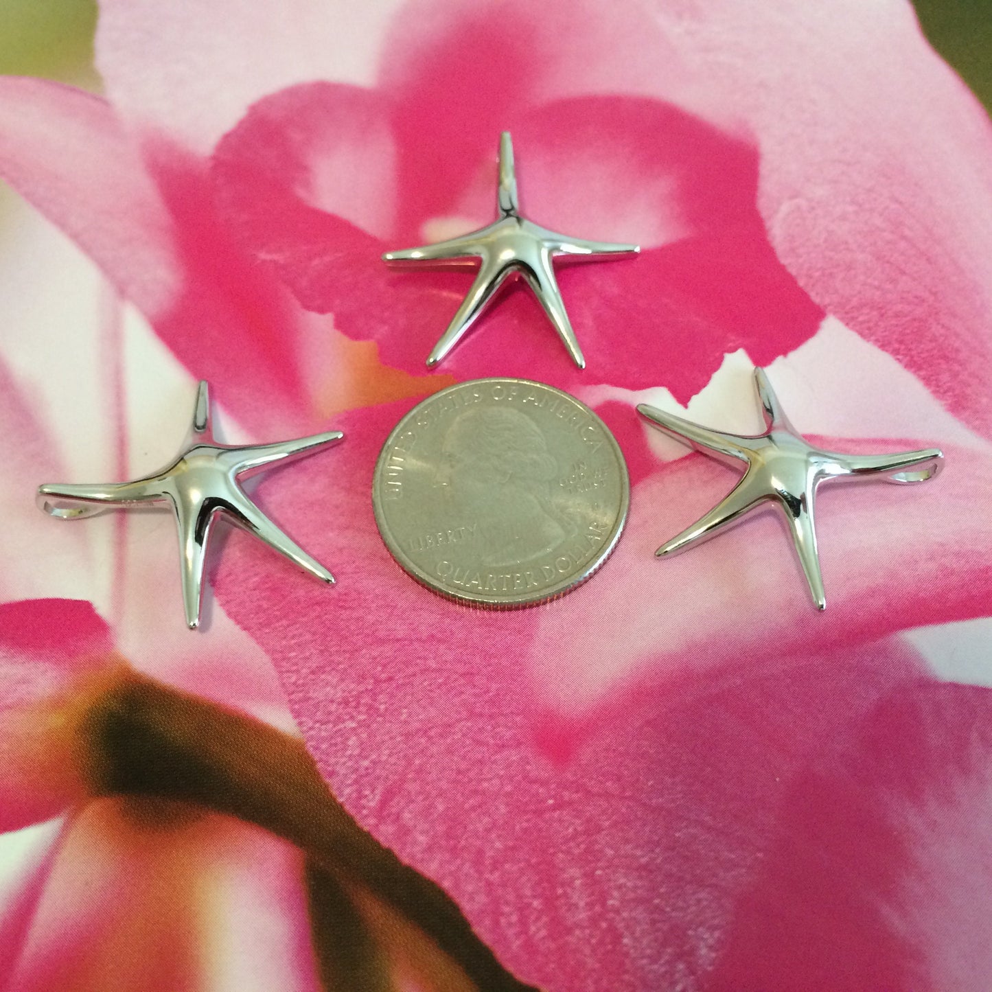 Hawaiian Starfish Pendant, Silver Starfish Pendant, Hawaiian Jewelry Christmas Present, Anniversary Gift, Birthday Gift