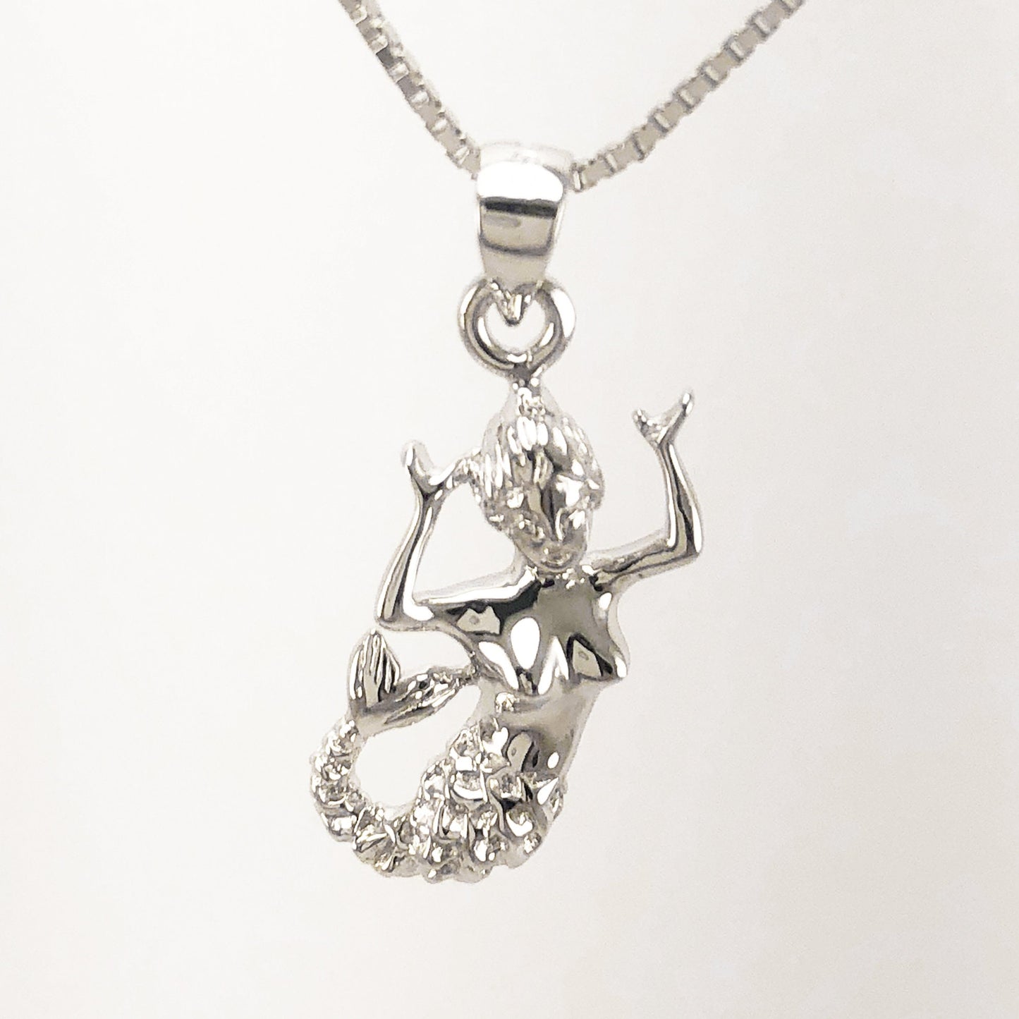 Hawaiian Mermaid Pendant, Sterling Silver Mermaid Pendant, Hawaiian Jewelry, Christmas Anniversary Mom Birthday Gift
