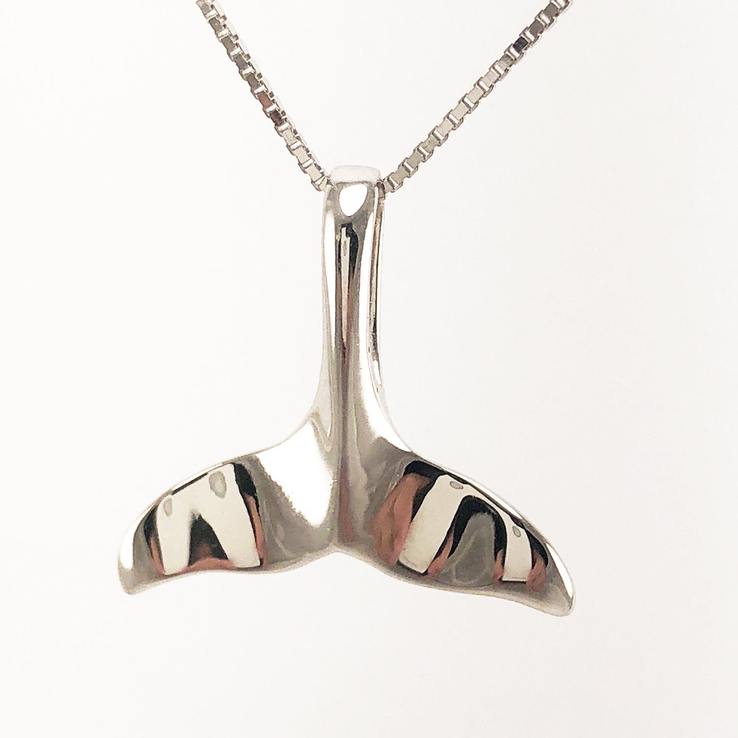 Hawaiian Whale Tail Pendant, Sterling Silver Whale Tail Pendant, Christmas Present, Anniversary Gift, Birthday Gift