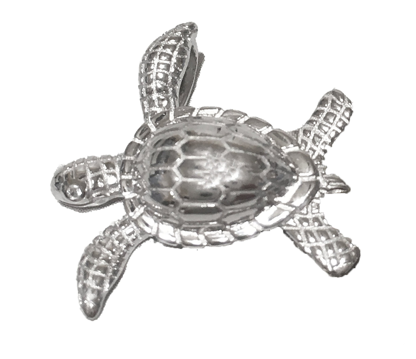 Hawaiian Sea Turtle Pendant, Sterling Silver Sea Turtle Pendant, Hawaiian Jewelry Christmas Present, Anniversary Gift Birthday Gift