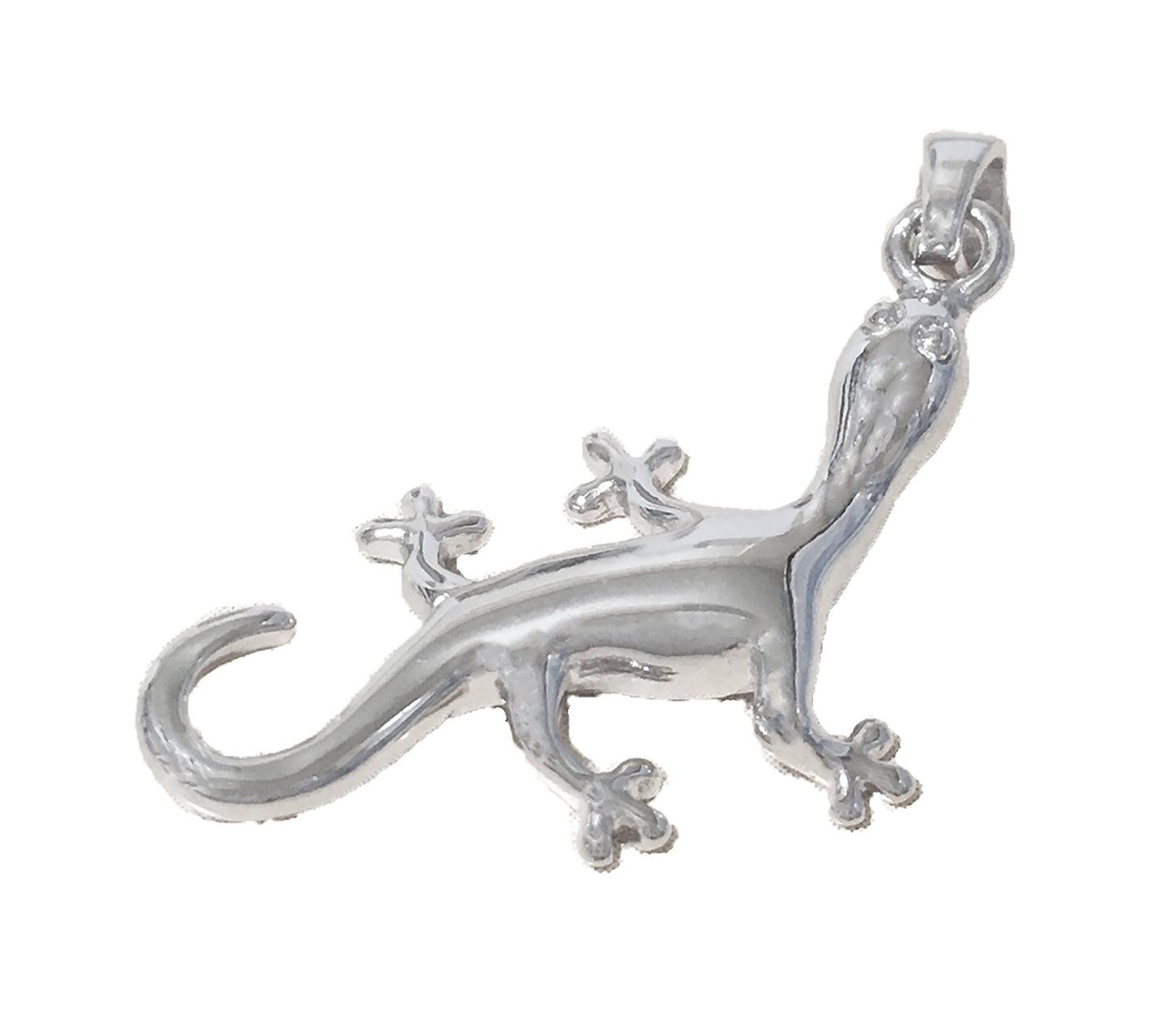 Hawaiian Gecko Pendant, Silver Gecko Charm Pendant, Hawaiian Jewelry Christmas Present, Anniversary Gift, Birthday Gift