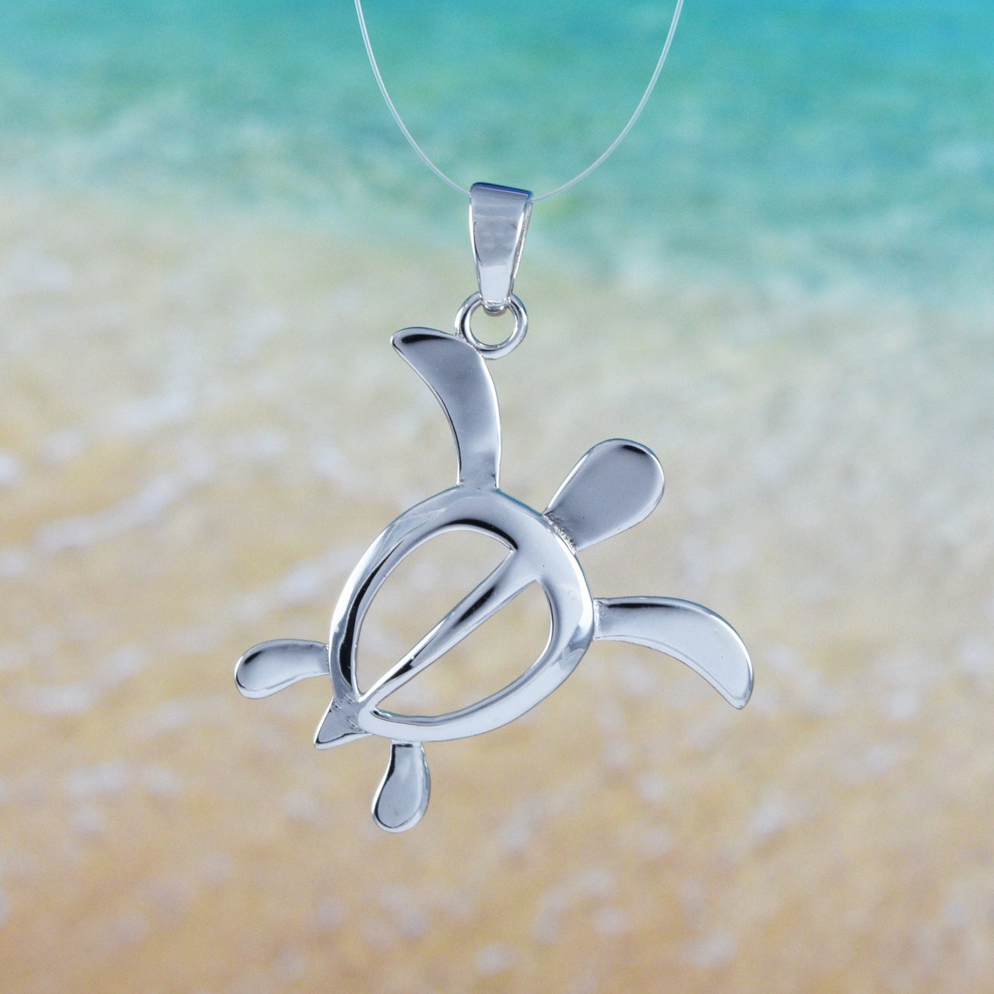 Hawaiian Sea Turtle Pendant, Silver Turtle Petroglyph Charm Pendant, Hawaiian Jewelry Christmas Present, Anniversary Gift, Birthday Gift