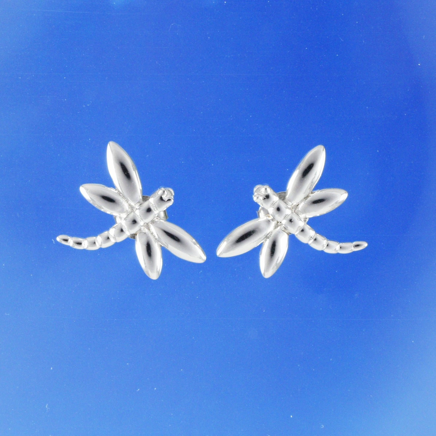 Hawaiian Dragonfly Earrings, Sterling Silver Dragonfly Stud Earrings, Hawaiian Jewelry, Christmas Anniversary Birthday Gift