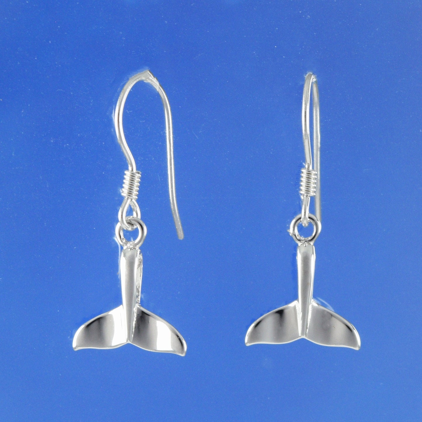 Hawaiian Dolphin Tail Earrings, Sterling Silver Dolphin Tail Dangle Earrings, Hawaiian Jewelry, Christmas Mom Birthday Gift