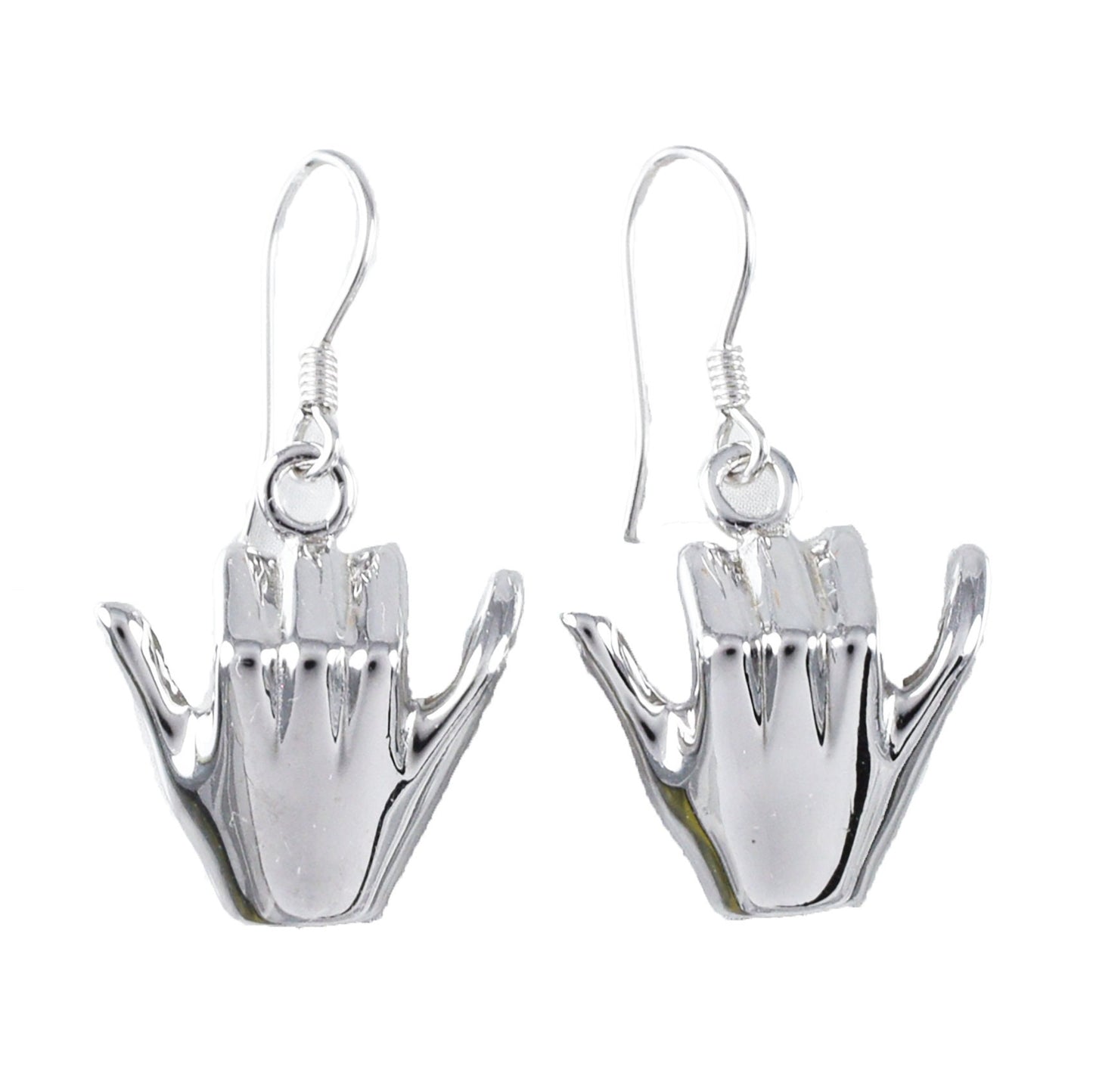 Hawaiian Large 3D Shaka Hang Loose Earrings, Sterling Silver Hang Loose Dangle Earrings, Hawaiian Jewelry, Christmas Anniversary Birthday Gift