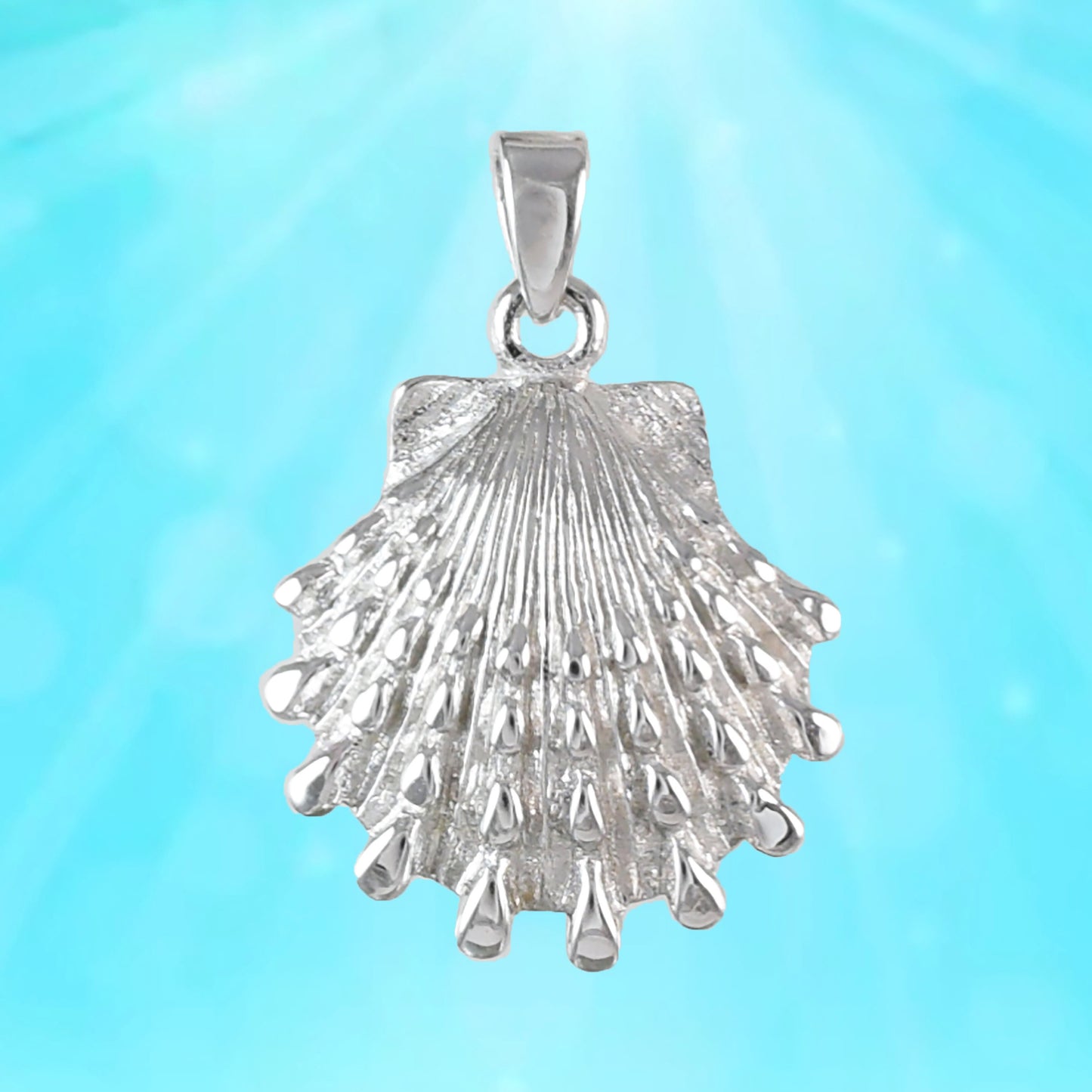 Hawaiian Seashell Pendant, Sterling Silver Sea Shell Pendant, Hawaiian Jewelry Christmas Present, Anniversary Gift Birthday Gift