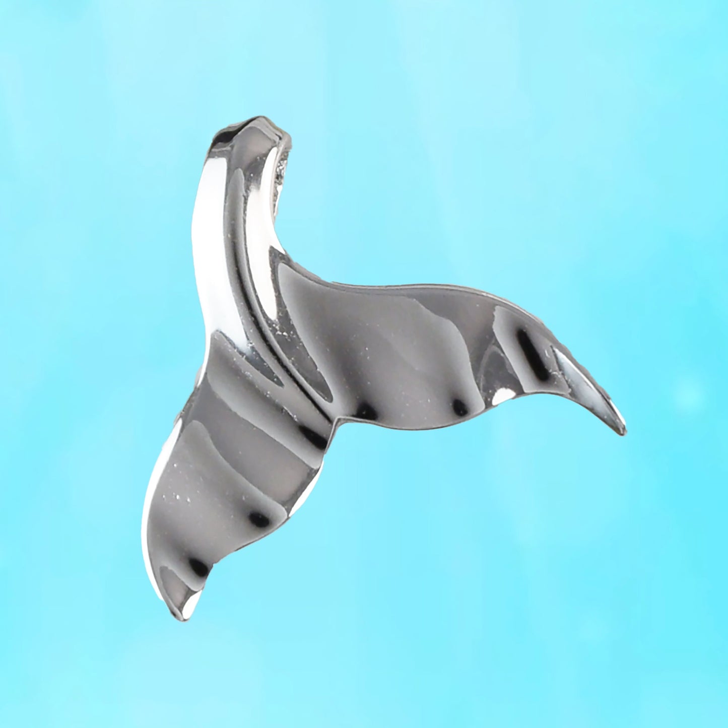 Hawaiian Whale Tail Pendant, Sterling Silver Whale Tail Pendant, Hawaiian Jewelry, Christmas Present, Anniversary Birthday Gift