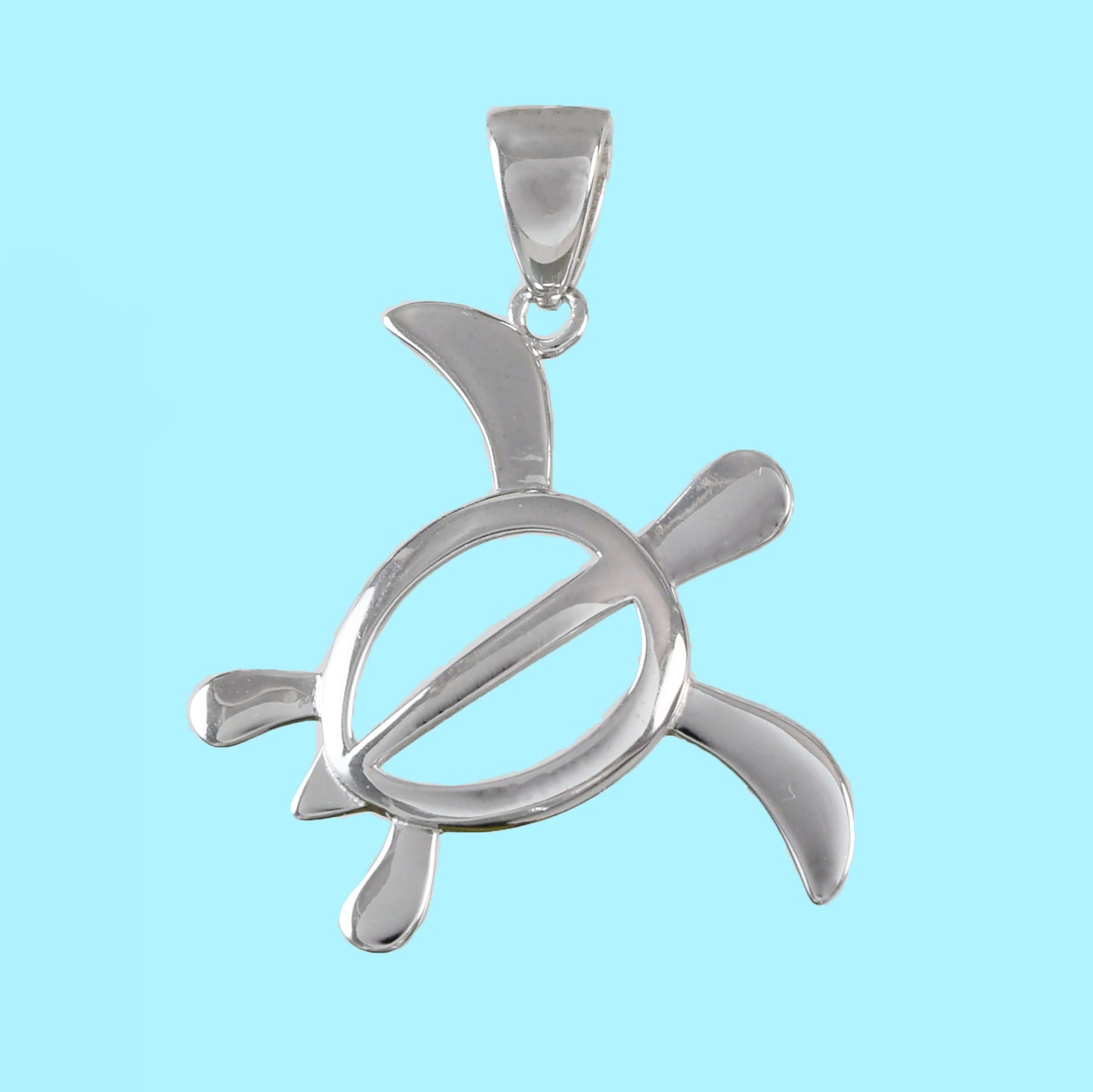 Hawaiian Large Sea Turtle Pendant, Sterling Silver Turtle Petroglyph Pendant, Hawaiian Jewelry, Christmas Anniversary Birthday Gift