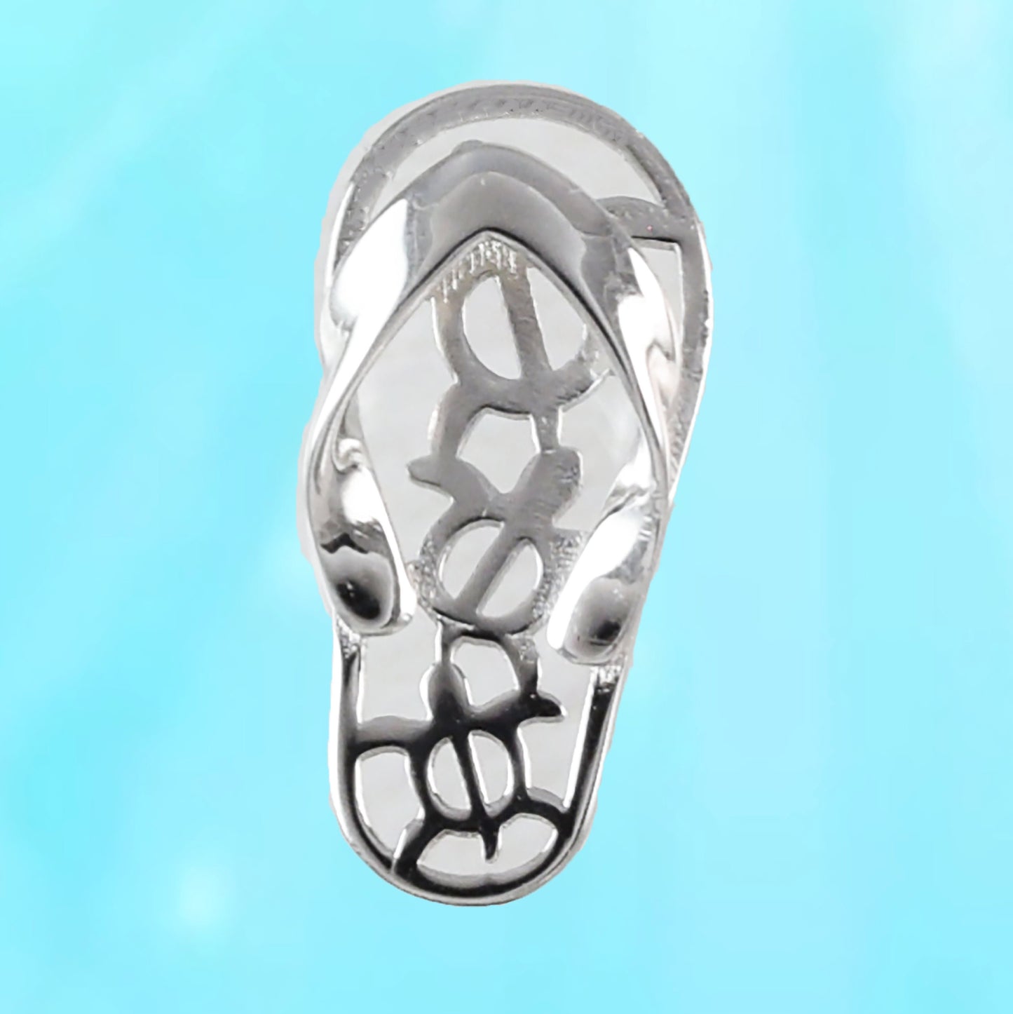 Hawaiian Sea Turtle Family Slipper Pendant, Sterling Silver 3 Turtle Sandal Charm Pendant, Christmas Birthday Mom Gift