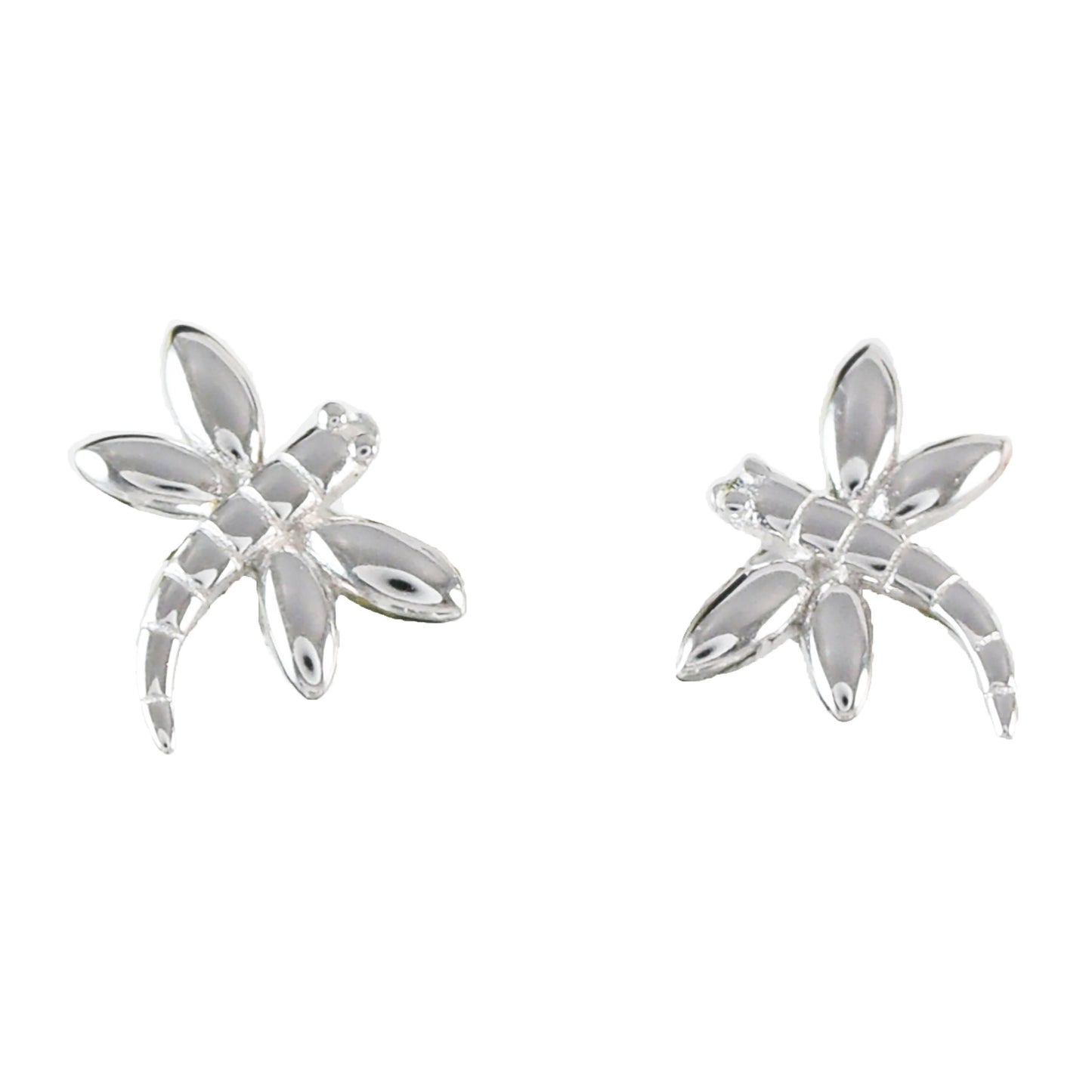 Hawaiian Dragonfly Earrings, Sterling Silver Dragonfly Stud Earrings, Hawaiian Jewelry Christmas Anniversary Gift Birthday Gift