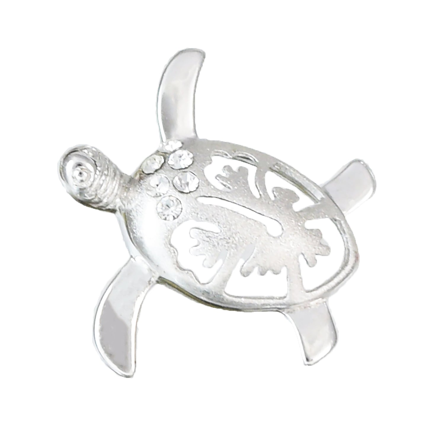 Hawaiian Sea Turtle Hibiscus Pendant, Silver Turtle Hibiscus CZ Pendant, Hawaiian Jewelry, Christmas Anniversary Birthday Gift