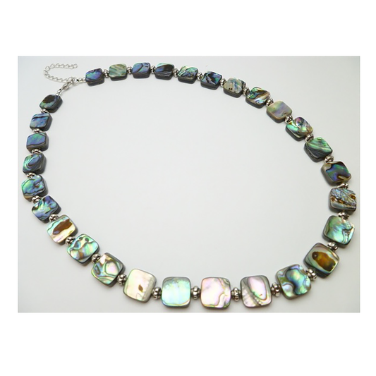 Gorgeous Hawaiian Genuine Paua Shell Necklace, Abalone Mother of Pearl Necklace, N9100 Paradise Treasures Jewelry