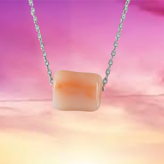 Genuine Pink Coral Necklace in Adjustable Sterling Silver Chain, N9502 -  Paradise Treasures Jewelry