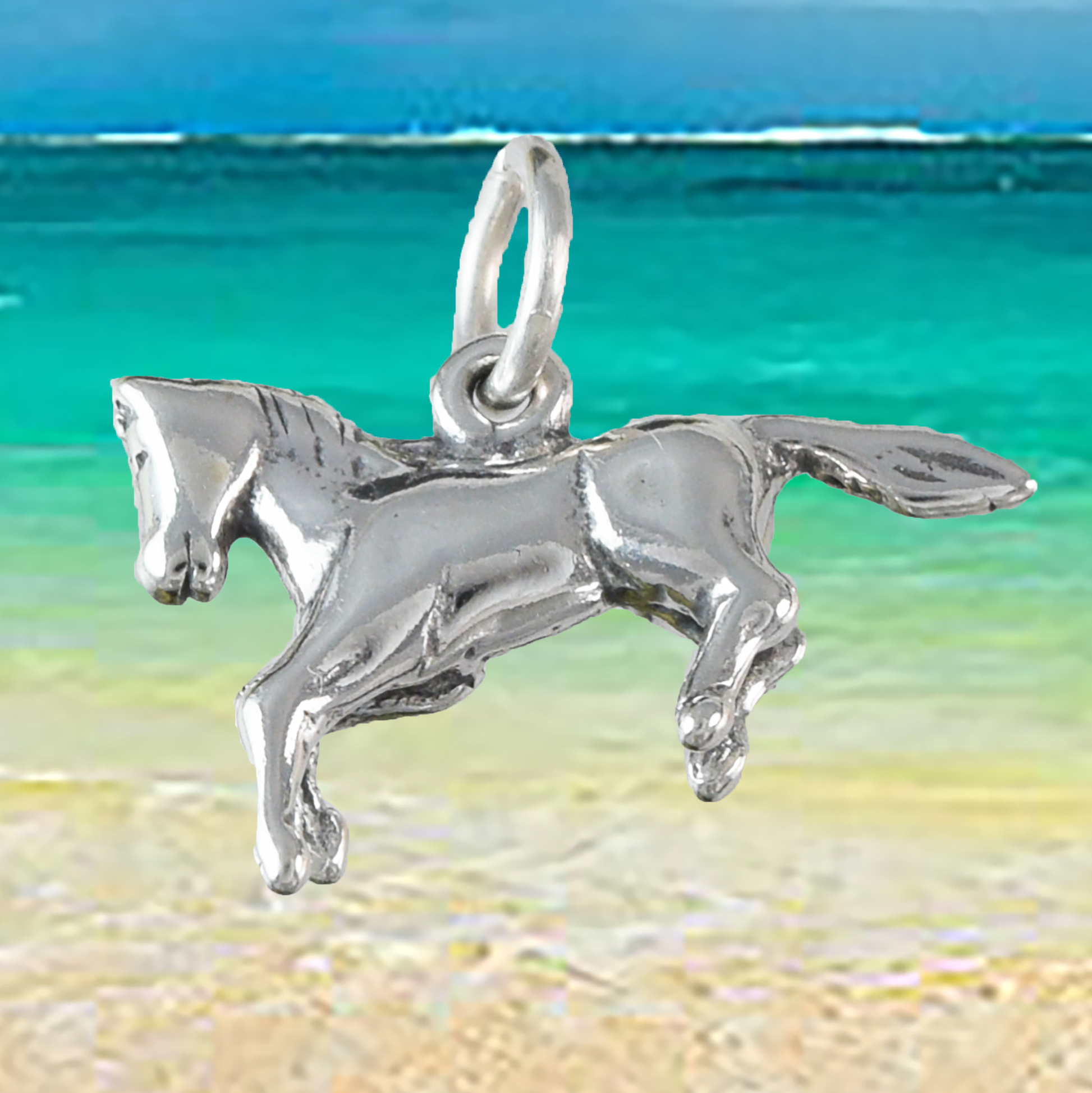 Silver Horse Necklace - Hawaii Treasures Shop