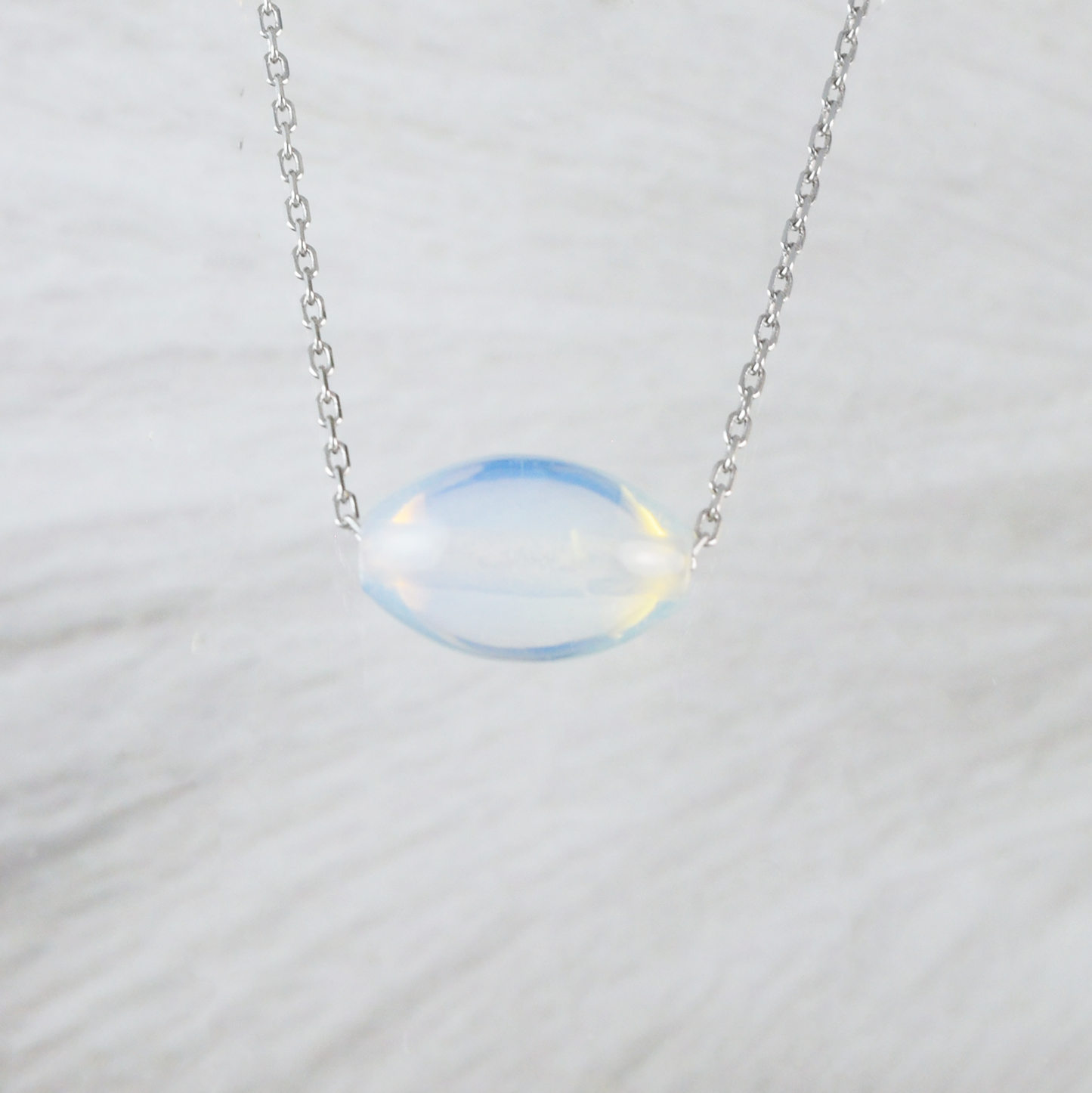 Stunning Genuine White Opal Necklace - Hawaii Treasures Shop

