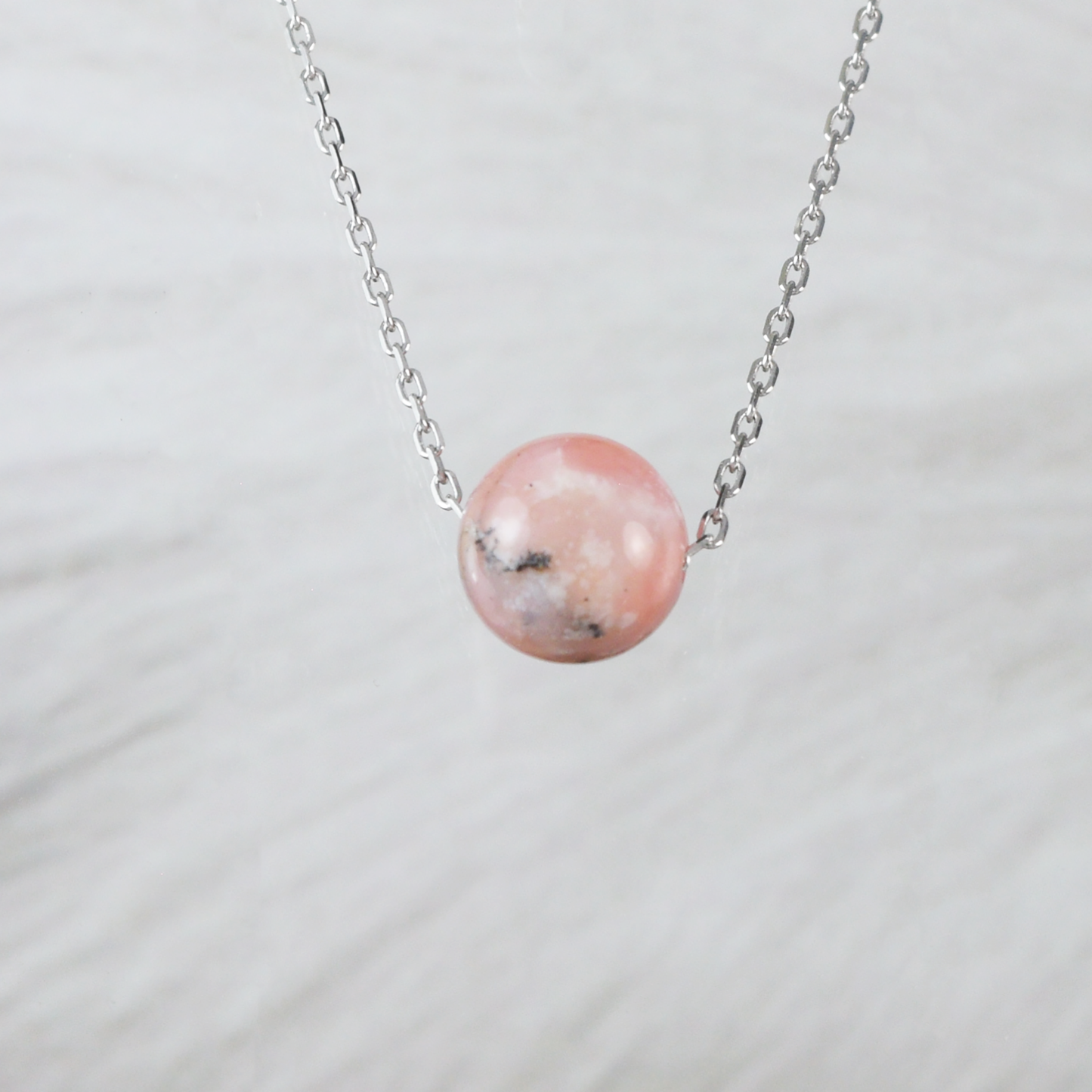 Unique Genuine Pink Opal Necklace - Hawaii Treasures Shop