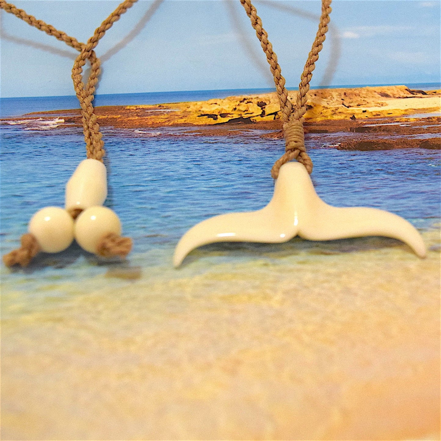 Hawaiian Whale Tail Necklace, Hawaiian Hand Carved Buffalo Bone Whale Tail Necklace, B7009 Christmas Present, Birthday Gift, Gift for Him