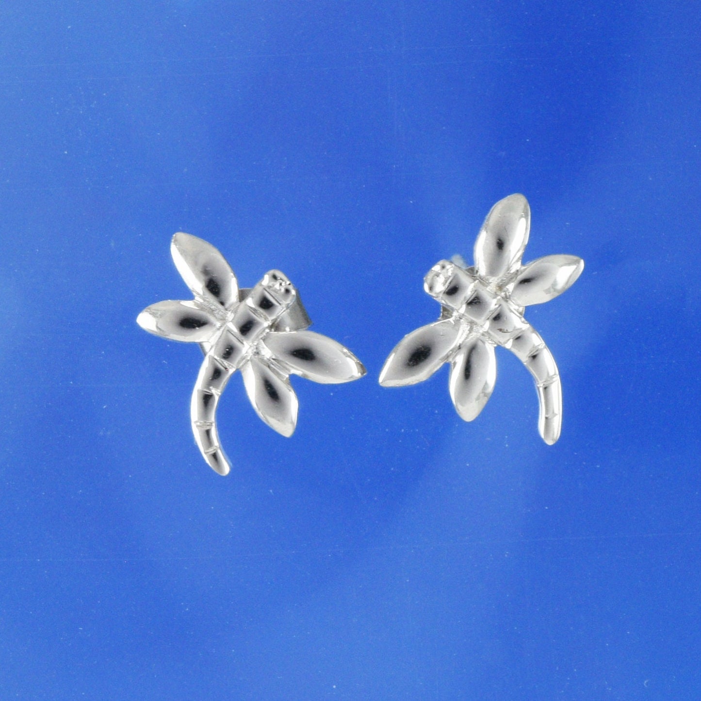 Hawaiian Dragonfly Earrings, Sterling Silver Dragonfly Stud Earrings, Hawaiian Jewelry  Christmas Anniversary Gift Birthday Gift