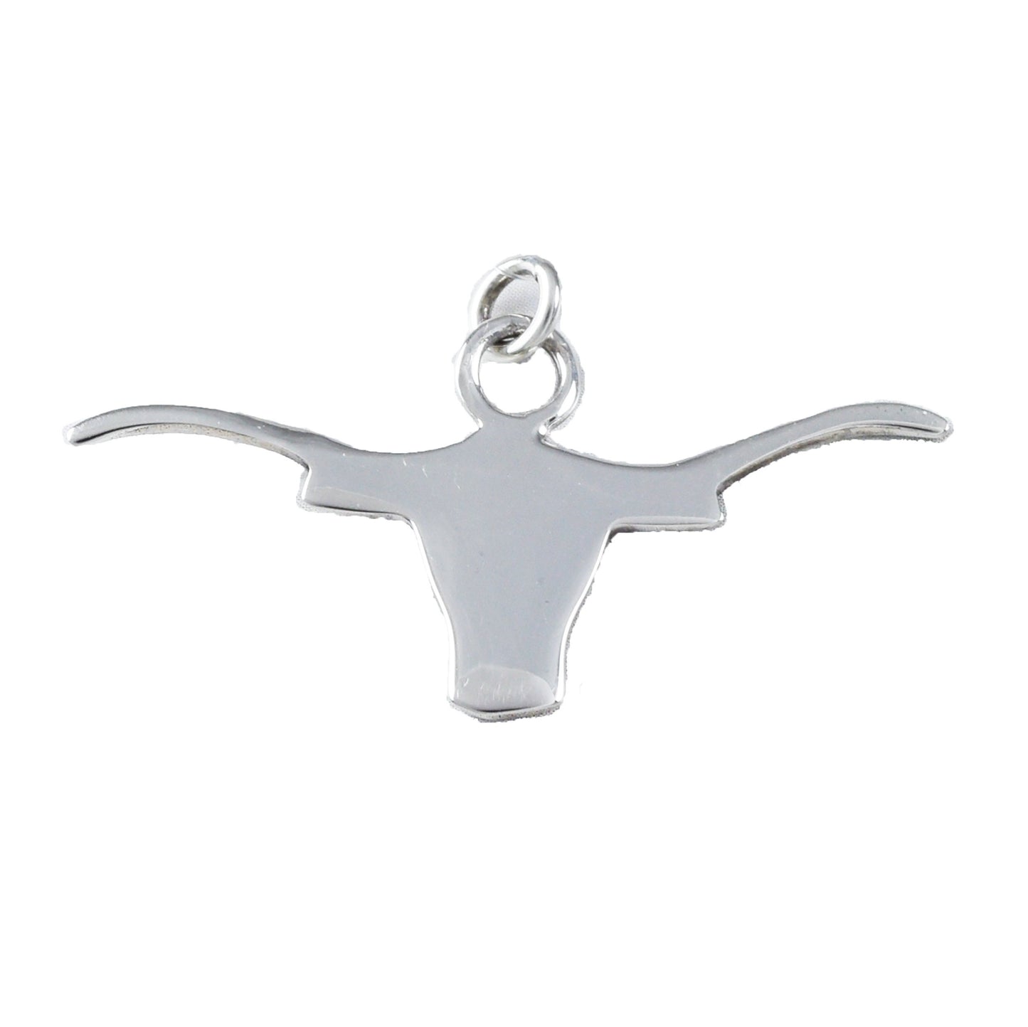 Texan Longhorn Pendant, Sterling Silver Longhorn Charm Pendant, Texan Jewelry, Christmas Present, Anniversary Gift, Birthday Gift