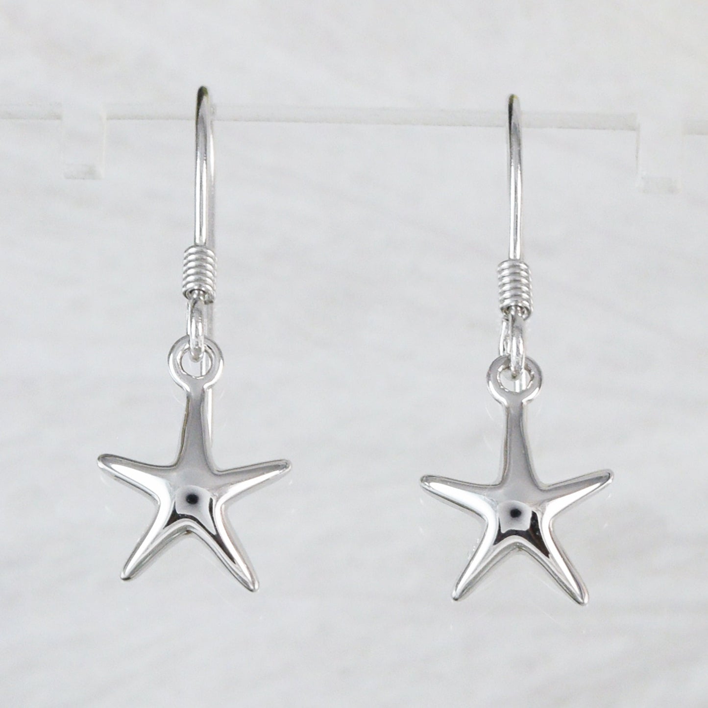 Hawaiian Starfish Earring, Sterling Silver Star Fish Dangle Earring, E4006 Birthday Wife Mom Girl Mother Gift