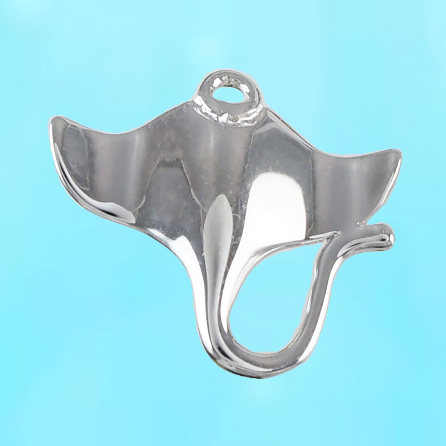 Hawaiian Manta Ray Pendant, Sterling Silver Manta Ray Pendant, Hawaiian Jewelry  Christmas Present, Anniversary Gift Birthday Gift